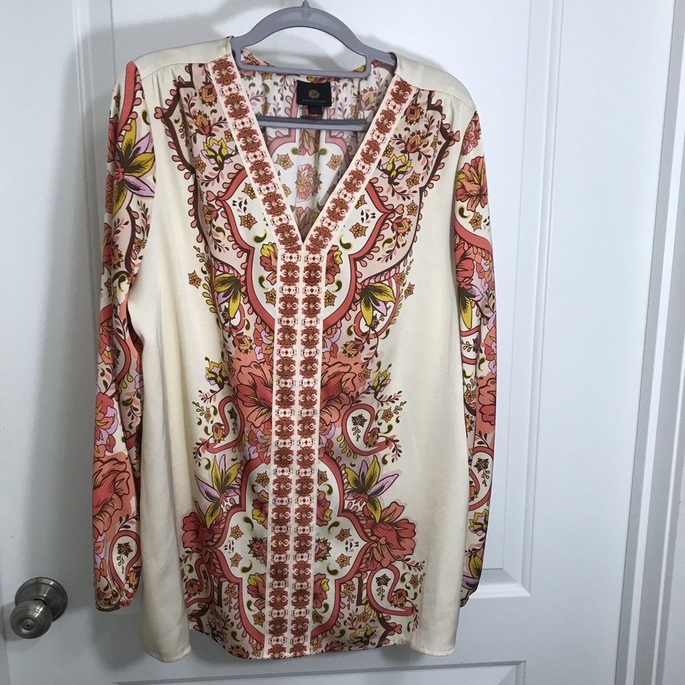 JM Collection Floral Blouse